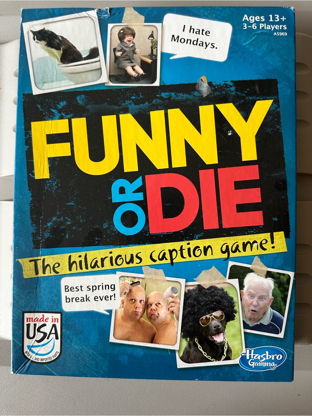 Funny or Die Caption Game - Blue/Yellow/Red